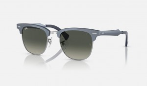 Ray Ban Clubmaster Aluminum Women's Sunglasses Grey | SGAEF-0186