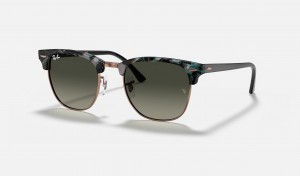 Ray Ban Clubmaster Fleck Women's Sunglasses Grey | YSQIP-3857