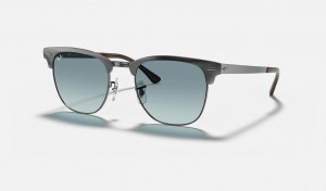 Ray Ban Clubmaster Metal @collection Men's Sunglasses Blue | SVGJN-9126