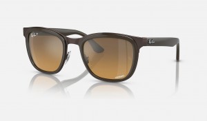 Ray Ban Clyde Women's Sunglasses Brown | YCJVX-0956