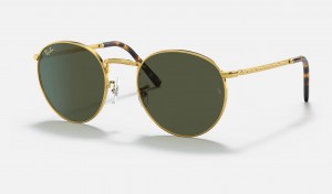 Ray Ban New Round Women's Sunglasses Green | RZKFV-4803