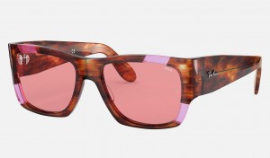 Ray Ban Nomad Pink Fluo Women's Sunglasses Pink | NJBFI-5874